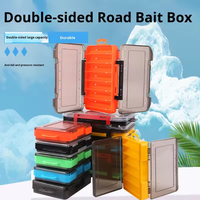 Nouvelle boîte à leurres durs double face OEM, double couche, en PP, accessoire de rangement pour outils, étui pour leurres de pêche à la traîne, leurres de type crayon
