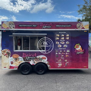 Chariot mobile de restauration rapide entièrement équipé en acier inoxydable pour kebab, café, hot-dogs et <span class=keywords><strong>burgers</strong></span>, avec support de remorquage - Product Image 6