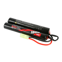 Batterie lipo originale Gens Ace 25C 1300mAh 2S 7.4V Airsoft pour AEG M4/M16/HK416 airsoft Nunchuck