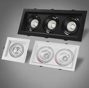 หลอดไฟ LED ทรงถังสองหัวทรงสี่เหลี่ยมสามหัวสำหรับใช้ในครัวเรือนของกระจุกกระจิก - Product Image 1