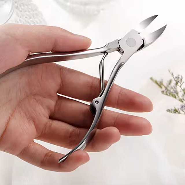 Professional Stainless Steel Nail Clipper Pedicure Pliers Toenail Cuticle Nippers for Salon Care Tools