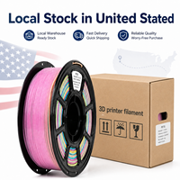Filazoo 1.75mm PETG Rainbow 1 #   Filament pour imprimante 3D 1 kg/rouleau Impression facile Vente en gros Stock local USA