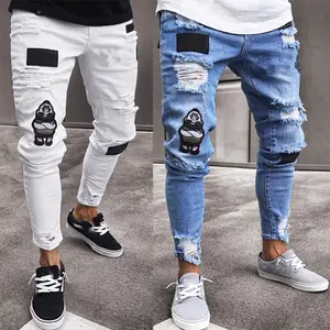 2023 Novos homens e mulheres Jeans Business Straight Sleeve Elastic Loose Retro Wash High End homens e mulheres Jeans Factory Direct Sales