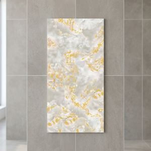 Marcos Grey Luxury Porcelain Slab Tiles 600x1200mm High Gloss Stone Effect for Wall & Floor - Product Image 2