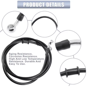 <span class=keywords><strong>Tubo</strong></span> <span class=keywords><strong>Freno</strong></span> <span class=keywords><strong>Moto</strong></span> in Acciaio Inox Intrecciato M10, Qualsiasi Lunghezza, per <span class=keywords><strong>Freno</strong></span> Anteriore e <span class=keywords><strong>Posteriore</strong></span>, per ATV, <span class=keywords><strong>Moto</strong></span> da Cross, <span class=keywords><strong>Moto</strong></span> da Strada e da Corsa - Product Image 3