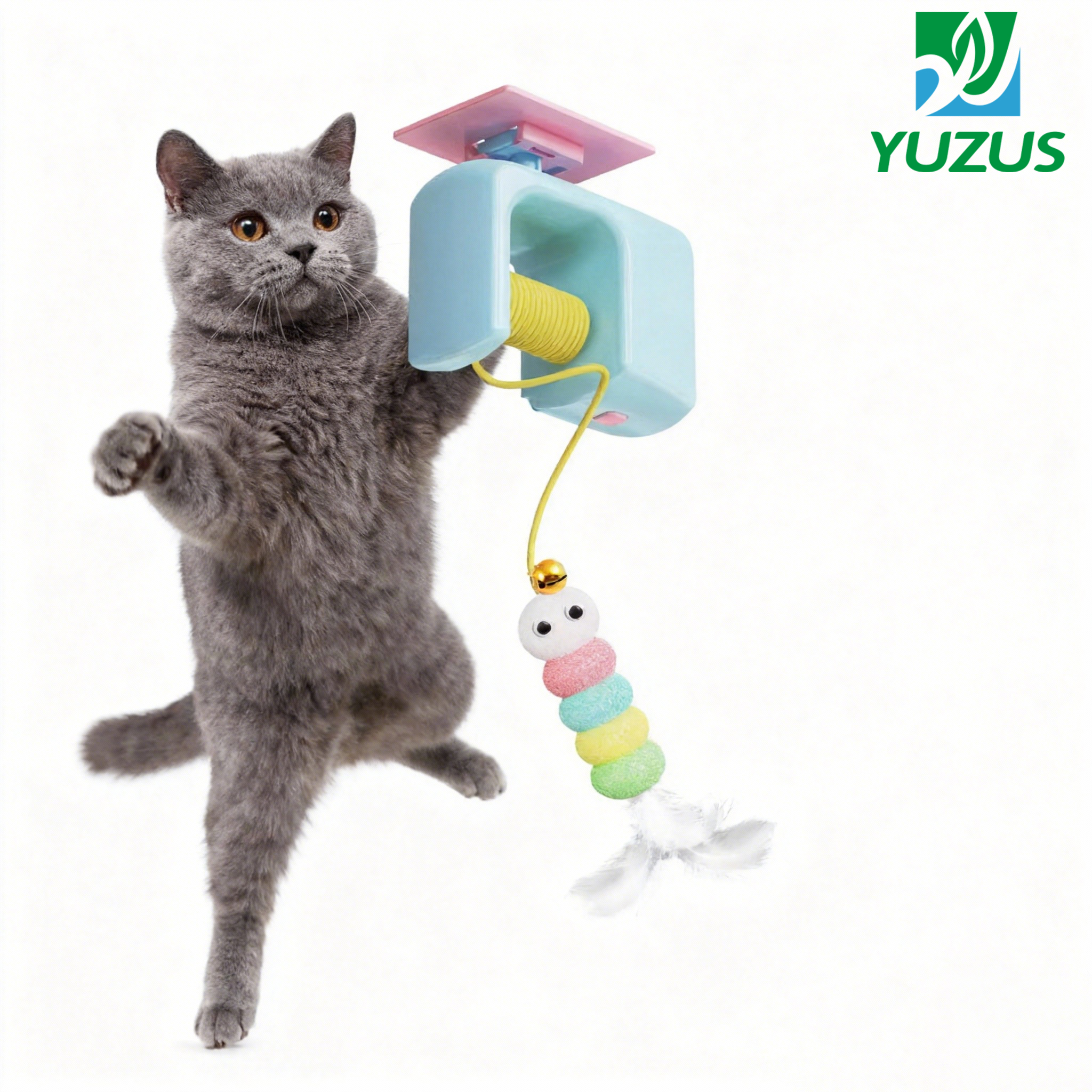 Electric Cat Hanging Toys Interactive Flying Bird Toy - Self-Play Pet Chase Toy for Indoor Exercise