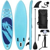 Planche de surf gonflable en PVC bleu à 3 couches résistante aux UV pour le tourisme