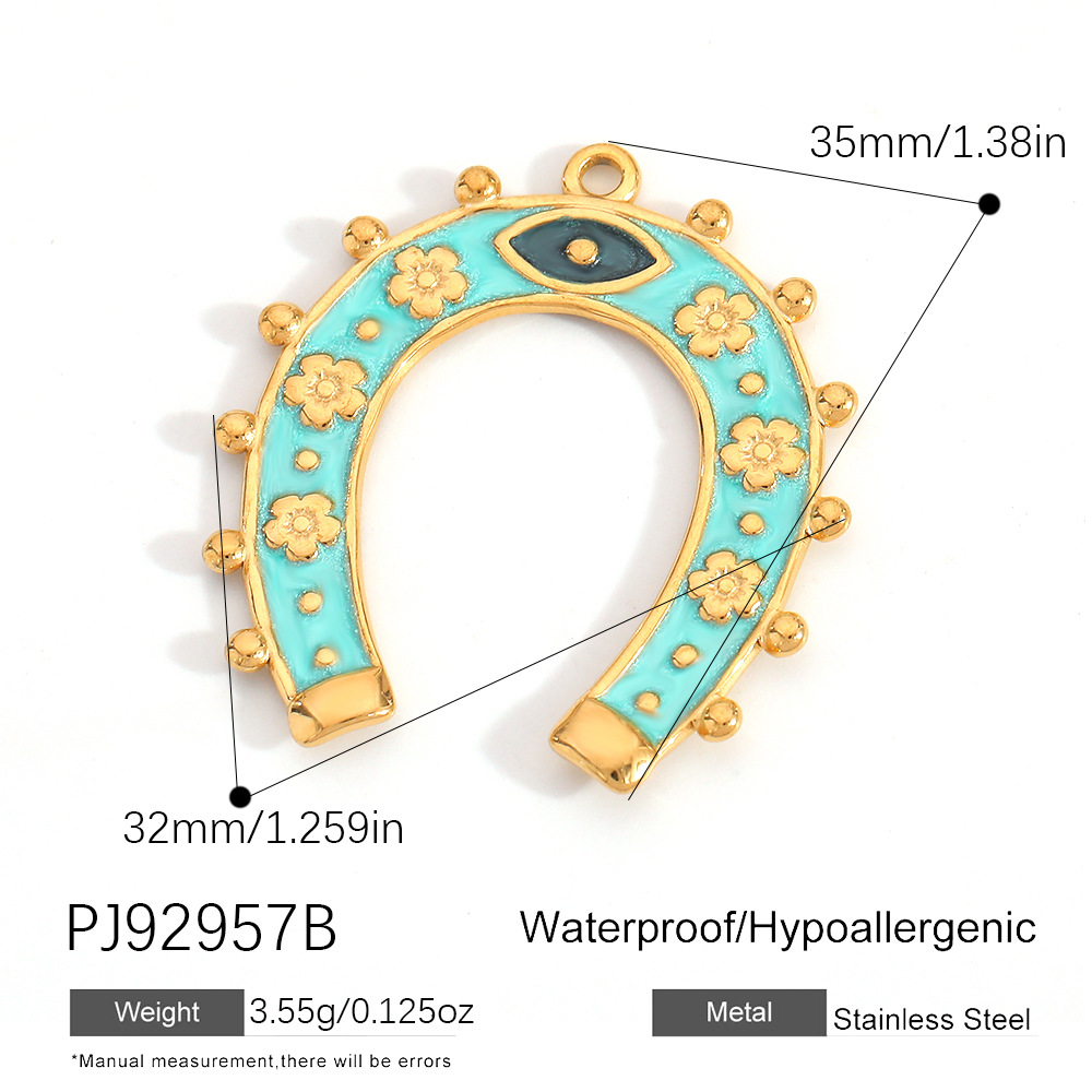 Herradura dorada 4 verde