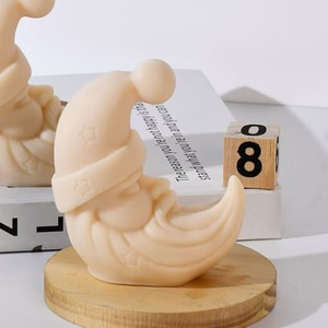 NOUVELLE ARRIVÉE MOLD EN SILICONE EN FORME DE VIEIL HOMME DE LA LUNE pour la fabrication de bougies d'aromathérapie - Product Image 4