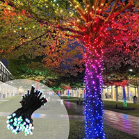 Décoration extérieure gouly guirlande de lumières led de Noël 360 angle lumineux ucs2904 câble lumineux en caoutchouc