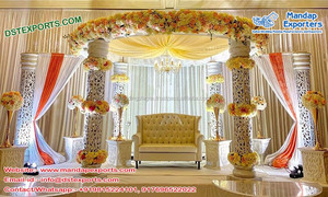 Mantel de boda con temática de REY, mantel de fibra de diseñador, mantel de boda indio mahastani - Product Image 4