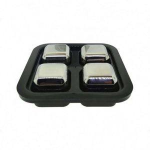 OEM Cheap Price Custom Stainless Steel Whiskey Stones Metal Reusable Ice <b>Cubes</b> for Bar - Product Image 6