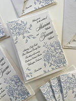Cartes postales de luxe écologiques personnalisées haut de gamme, impression typographique de qualité supérieure, invitations pour mariage et Saint-Valentin