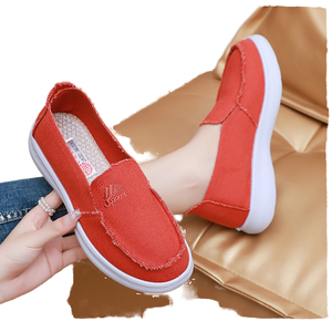 Chaussures de marche pour hommes tendance, respirantes, en toile avec doublure en maille et semelle souple en PU, antidérapantes, à enfiler, pour le printemps, l'été et l'automne - Product Image 2