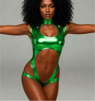 Combinaison Bodysuit Brillante Découpée à Logo Personnalisé pour Costume de Carnaval, Maillot de Bain pour le Carnaval de Miami, Vente en Gros Jouvert Wear