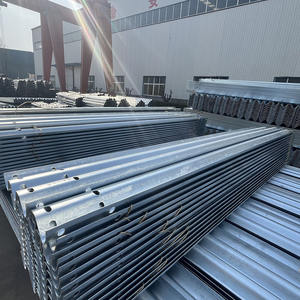 Beam-Schutzgeländer Armco-Barrieren Autobahn-Sicherheitsbarriere Stahl Feuerverzinkt Ingenieurqualität Reflektierend - Product Image 4