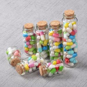 Tube personnalisé pré-emballé, tube roulé de 118 mm, tube en verre transparent avec bouchon en <span class=keywords><strong>liège</strong></span> - Product Image 3