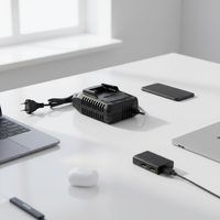 Le chargeur de batterie pour outils électriques peut être personnalisé avec plusieurs options d'alimentation, adapté à un usage domestique