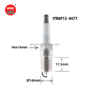 Bougies d'allumage Iridium NGK ITR6F13 4477 L341-18-110 pour Ford Classic Fo-cus, Old Mondeo 2.5, Jaguar 3.0, Lotus L3, L5 - Product Image 4