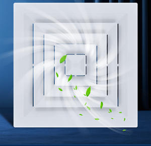 Diffusore Quadrato in Plastica Personalizzato, Vendita Diretta dalla Fabbrica, Presa d'Aria Circolare Rinforzata, Moderno Montaggio a Parete, Garanzia 2 Anni <span class=keywords><strong>CMD</strong></span> - Product Image 4