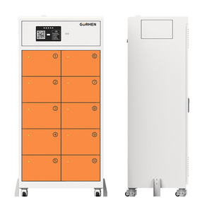 Gabinete Inteligente de 10 Compartimentos para Intercambio de Baterías, Alarma de Humo, Supresión de Incendios, Diseño Impermeable, para Exteriores, Tiendas de Entrega de Comida Compartida - Product Image 1
