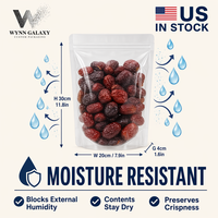 Soldes de liquidation Côte Ouest des États-Unis : Sachet Doypack transparent refermable à fermeture zip pour riz, 20*30*4cm (7.9*11.8*1.6in)
