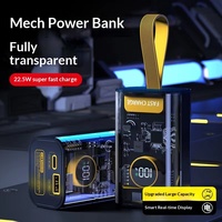 Banco de Energía Portátil de Plástico en Oferta, 10000 mAh, Carga Rápida, Gran Capacidad, Cable Integrado, Logotipo Personalizado