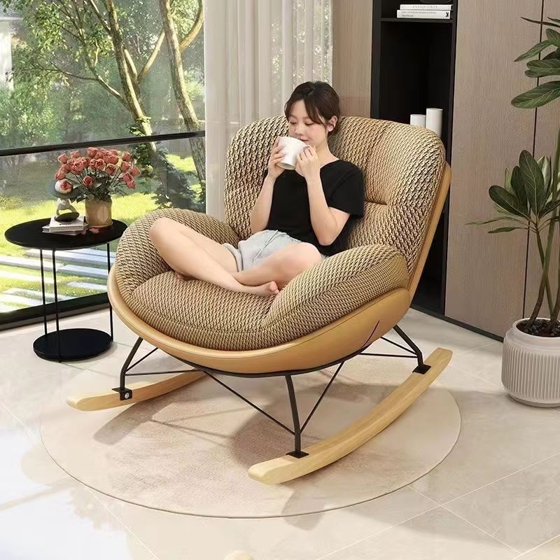 Nordic Single Rocking Chair Balcony Leisure Lazy Single Sofa