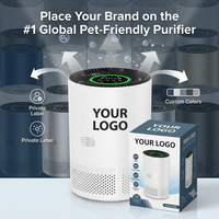 Purificateur d'air intelligent pour animaux de compagnie au design moderne, désodorisant, diffuseur d'aromathérapie, faible bruit, filtre HEPA, purificateur d'air pour la maison des animaux de compagnie