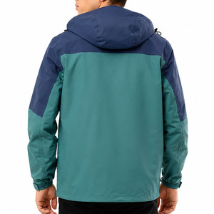 Men'<b>s</b> Outdoor Waterproof <b>Jacket</b> Hooded Windbreaker Rain Coat Lightweight Polyester Outerwear Waterproof <b>Jacket</b> - Product Image 2