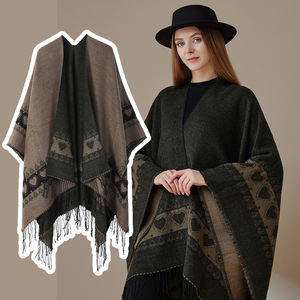 OEM ODM Cape de voyage pour femme avec châle enveloppant, ouverte sur le devant, pour l'automne et l'hiver - Product Image 3