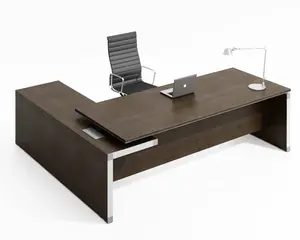 Office Furniture CEO Manager L Shape MDF Wooden Executive Desk Modern Office Table