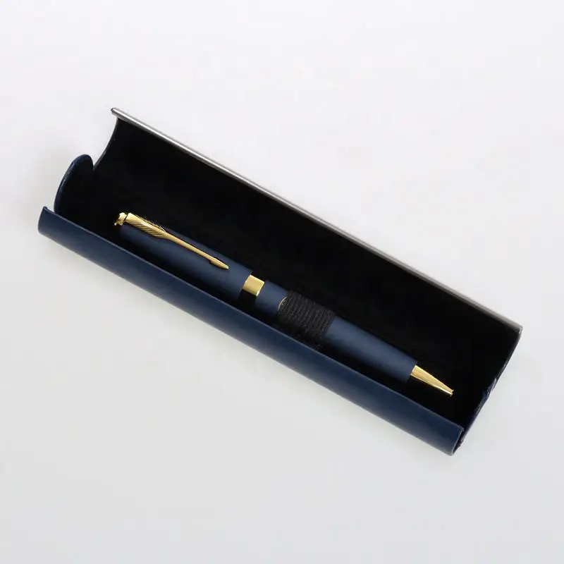 Factory Wholesale Black Display Pen Boxes Pens Box Custom Logo Pu Leather Box For Pen