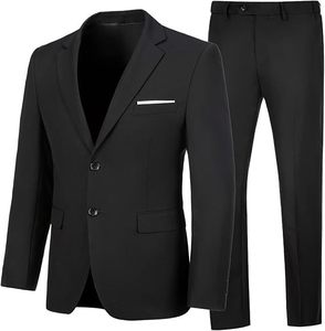 Mens Slim Fit <span class=keywords><strong>2</strong></span> mảnh phù hợp với hai nút notched ve áo rắn phù hợp với áo khoác quần Bộ TUXEDO cho <span class=keywords><strong>prom</strong></span> - Product Image 4
