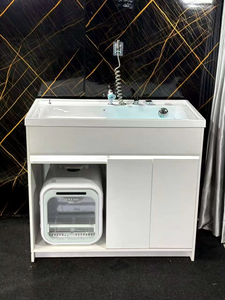 Baignoire de toilettage multifonctionnelle <span class=keywords><strong>pour</strong></span> animaux de compagnie, équipement imperméable et antidérapant <span class=keywords><strong>pour</strong></span> le toilettage quotidien des chiens et des chats, nettoyage et soin de la peau - Product Image 3