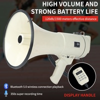 ER-55S Écran portable 50W haute puissance pour mégaphone, haut-parleur portable avec sirène intégrée, fonction d'enregistrement, batterie