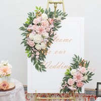 Décorations d'arche de bienvenue pour fiançailles et mariages, fleurs artificielles en tissu de soie mousse faites à la main pour l'exportation, utilisation extérieure