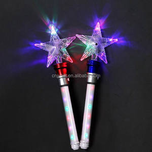 Farfalla magica con stella luminosa colorata a LED girevole bacchetta magica palla giocattolo per bambini feste di natale di Halloween per bambini - Product Image 2