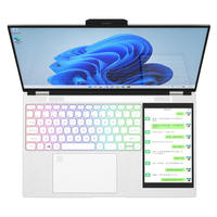 Nouveauté Ordinateur portable à double écran 15,6 pouces + 7 pouces Intel N100 DDR4 16 Go de RAM 256 Go 512 Go Écran tactile Tout neuf