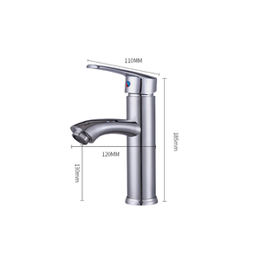 Argent <span class=keywords><strong>Noir</strong></span> <span class=keywords><strong>Salle</strong></span> <span class=keywords><strong>De</strong></span> Bains Mitigeur Chaud Et Froid En Acier Inoxydable Céramique Valve Lavabo Évier Bassin <span class=keywords><strong>Robinet</strong></span> - Product Image 4