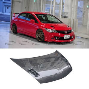Cubierta de Capó de Fibra de Carbono Tipo RR para Honda Civic 8ª Gen FD2 Si Type R, 2006+ - Product Image 3