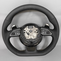 Volant sport en cuir noir personnalisé pour Audi A3 8V Q3 A4 A5 S5 B8.5 B8 TT MK2 Q3 RS7 S8 C8