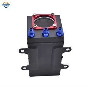 AN6 AN8 AN10 Réservoir d'huile carré en aluminium 60MM pour <span class=keywords><strong>pompe</strong></span> à carburant Racing Fuel Surge Tank - Product Image 3