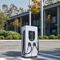 Chargeur DC EV à écran tactile de 10 pouces Station de charge de voiture de véhicule électrique Terminal POS 120kw Normes de charge CCS de puissance de sortie