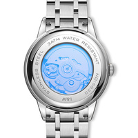 Montres automatiques de luxe pour couple I&W Carnival - Ensemble pour lui et pour elle, cadran de haute qualité de 41 mm, bracelet de 20 mm, aiguilles en diamant, acier inoxydable 316L