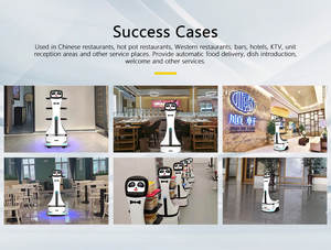 高効率サービスロボット10.1インチディスプレイレーザーナビゲーション12時間ランタイムカフェテリアでの自動食事配送 - Product Image 6