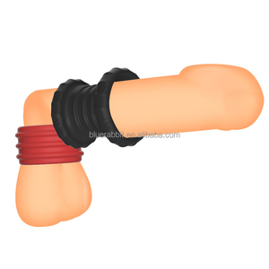 Pene trainer all'ingrosso anelli pene per gli uomini di erezione testicolo barelle Silicone palla barelle - Product Image 2
