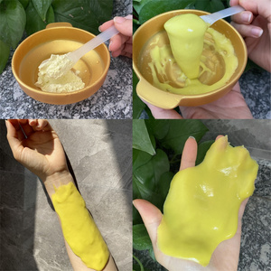 ZS masker jeli kunyit, bubuk jeli kupas profesional, masker karet pencerah kulit dengan kunyit Salon kecantikan Spa perawatan wajah - Product Image 4