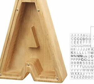 Customized 26 <strong>Letters</strong> <strong>Wooden</strong> Piggy Bank <strong>Wooden</strong> Kids Piggy Bank <strong>Wooden</strong> Money Boxes <strong>Wooden</strong> <strong>Letter</strong> Piggy Bank - Product Image 6