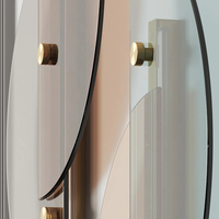 Applique murale LED moderne pour intérieur, éclairage de salon, lampe murale en verre blanc chaud à intensité variable, lampe de chevet